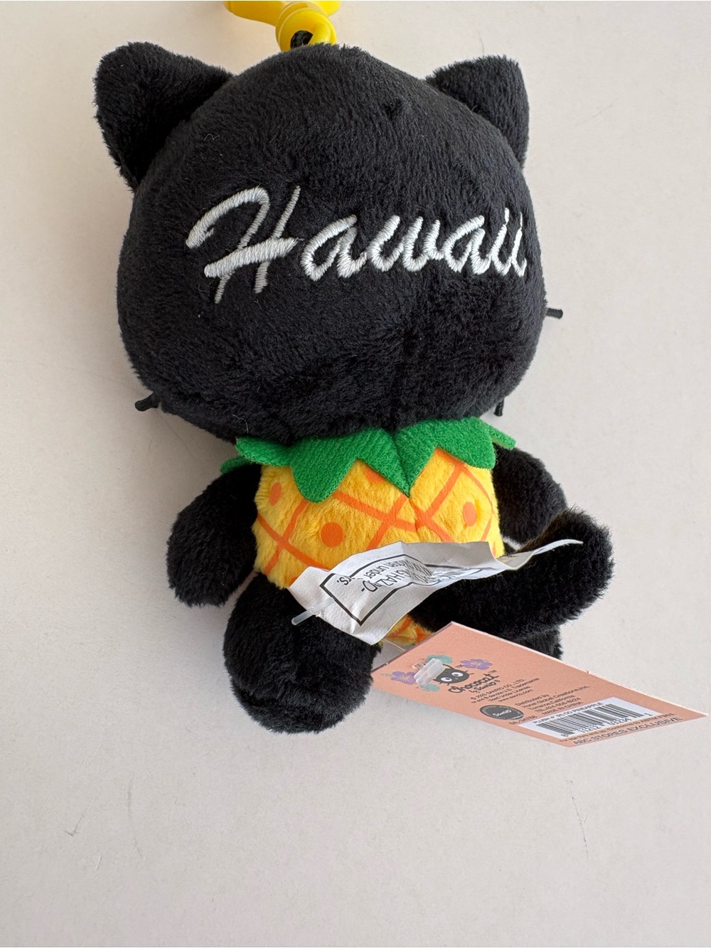 Hawaii Exclusive Plush Sanrio Choco Cat Pineapple Keychain Bag Charm - Picture 3 of 9